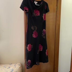 Size 2 petite silk floral dress